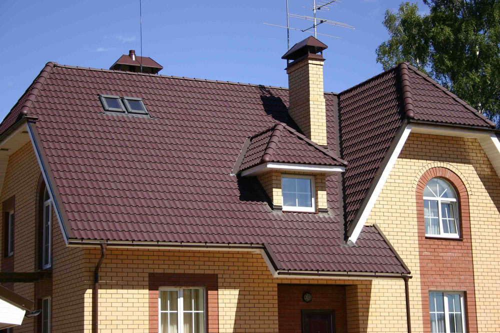 Цементно-песчаная черепица Baltic Tile Стандарт Бордовый Цементно-песчаная черепица Baltic Tile Стандарт Бордовый