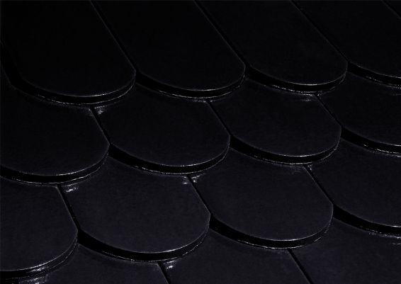 Керамическая черепица Biber, Алмазно-черный, Erlus Керамическая черепица Biber, Алмазно-черный, Erlus